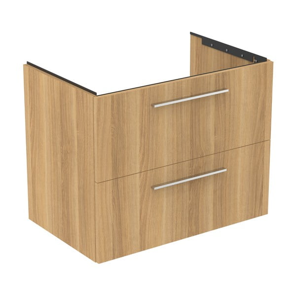 Pakabinama spintelė po kriaukle natūralios spalvos iš ąžuolo 80x63 cm i.Life B – Ideal Standard-image-2