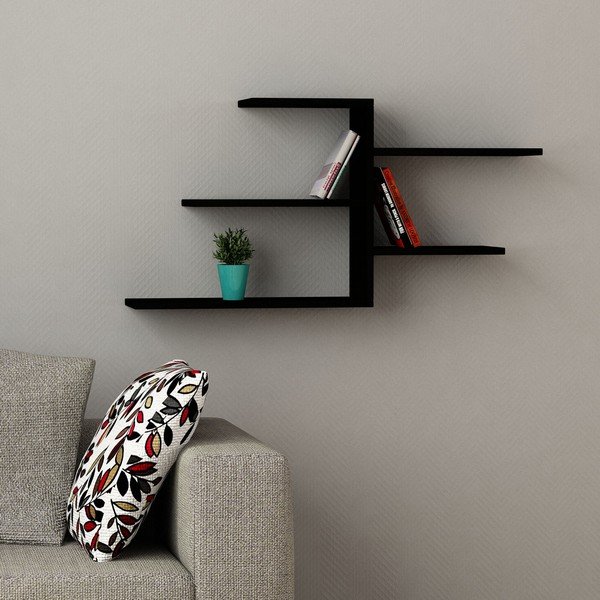 Knygų spinta "Faba", juoda-image-1