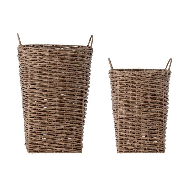 Iš dirbtinio rotango gėlių vazonų dangteliai 2 vnt. ø 35 cm Cestina – Bloomingville