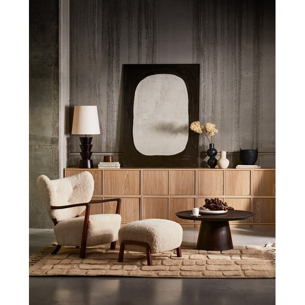 TV spintelių komplektas natūralios spalvos iš ąžuolo 264x88 cm Modulair – vtwonen-image-2