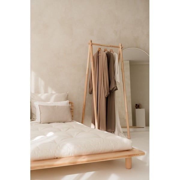 Natūralios spalvos pušies medienos drabužių lentyna Hongi - Karup Design-image-1