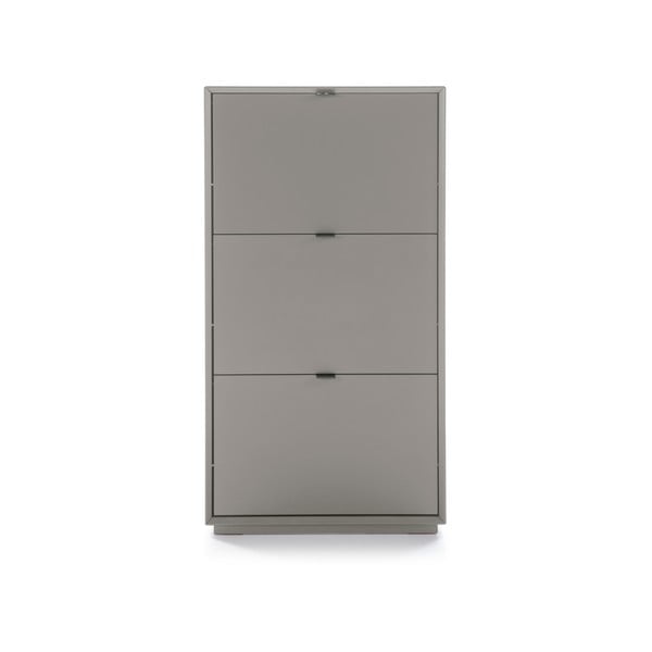 Pilka batų spinta su 3 stalčiais Marckeric Luka-image-2