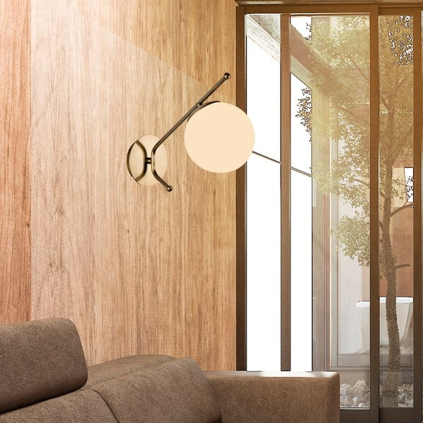 Aukso spalvos sieninis šviestuvas Squid Lighting Star, aukštis 31 cm-image-3