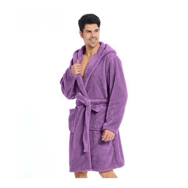 Violetinės spalvos mikropluošto chalatas DecoKing Sleepyhead, XXXL dydis-image-1