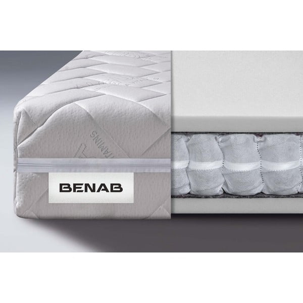 Kietas/vidutinio kietumo apverčiamas čiužinys su spyruoklėmis 140x200 cm Comfort Flow – BENAB-image-3