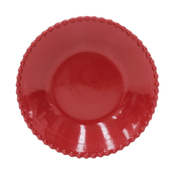 Raudona keramikos gili lėkštė Costa Nova, ø 24,2 cm