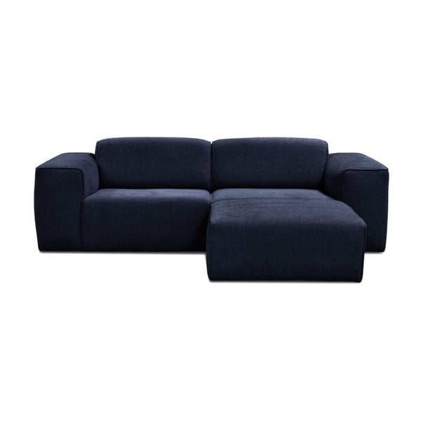 Mėlyna trijų vietų sofa su pufu Cosmopolitan Design Phoenix
