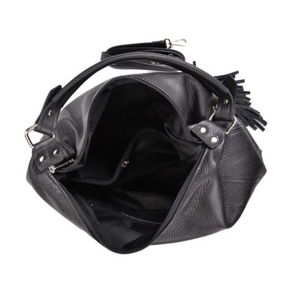 Juoda odinė rankinė Sofia Cardoni Bruhna-image-2