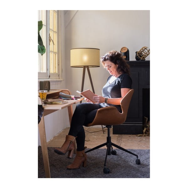 Rudos spalvos biuro kėdė Zuiver Office Chair Nikki-image-4