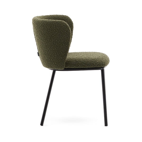 Žalios spalvos iš audinio valgomojo kėdė Ciselia – Kave Home-image-2