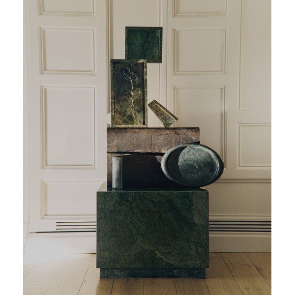 Iš marmuro šoninis stalas 50x50 cm Sorein – Kave Home-image-2