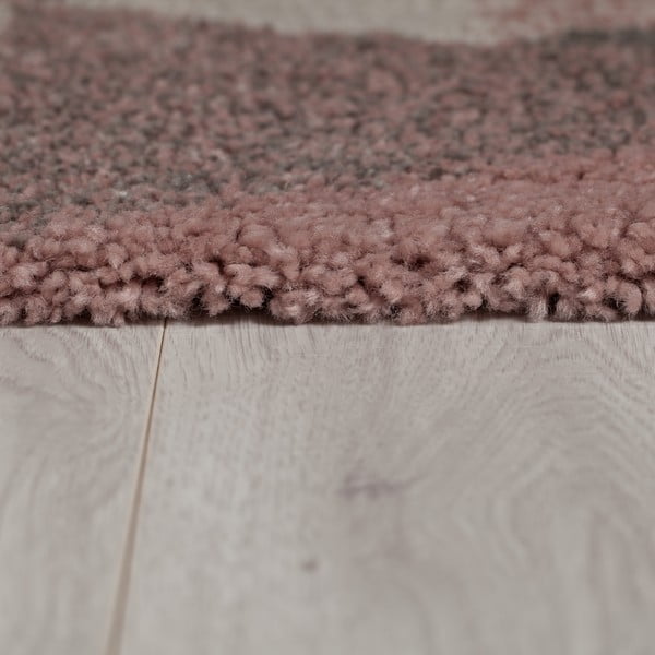 Rožinis ir pilkas kilimas Flair Rugs Nuru, 120 x 170 cm-image-3