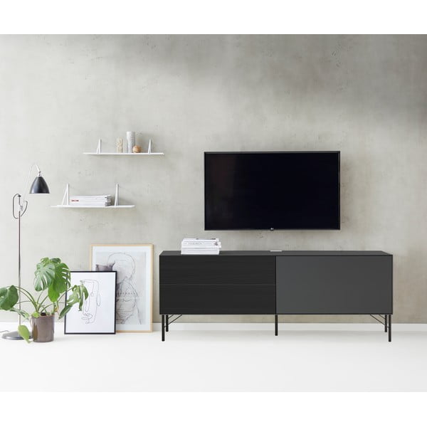 Pilkos spalvos TV spintelė Edge by Hammel-image-1