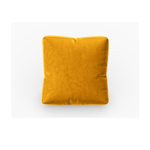 Geltonos spalvos aksomo pagalvėlė modulinei sofai Rome Velvet - Cosmopolitan Design