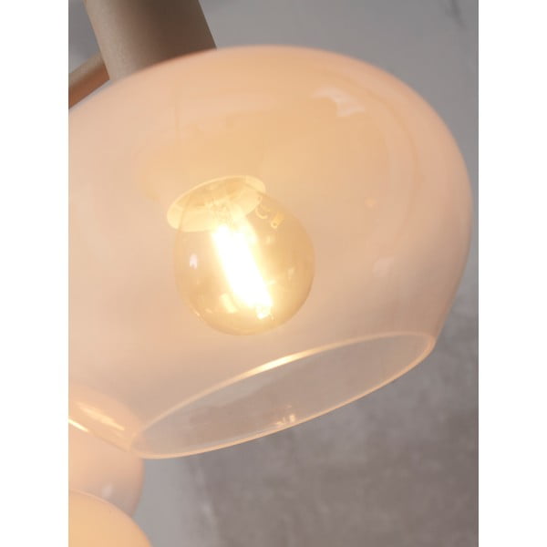 Kabantis šviestuvas baltos spalvos ø 43 cm su stiklo gaubtu Bologna – it's about RoMi-image-2