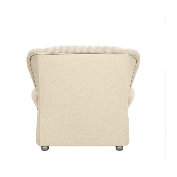 Smėlio spalvos krėslas iš kordinio velveto Lord – Ropez-image-4