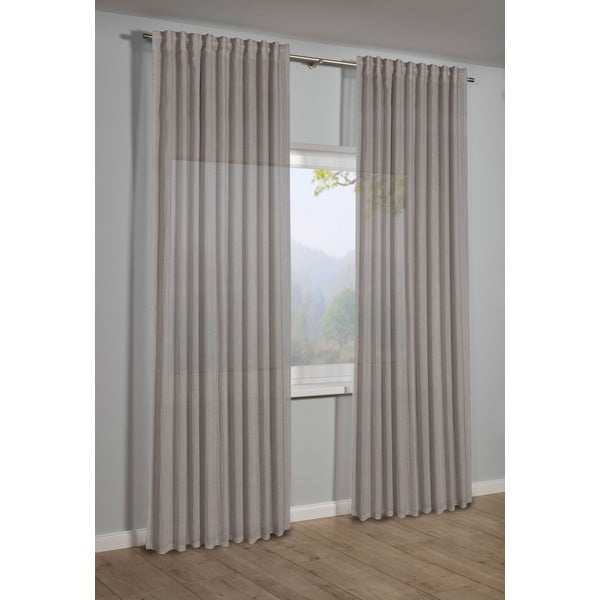 Pilkos spalvos užuolaida 135x245 cm Etamine – Sehlbach-image-1