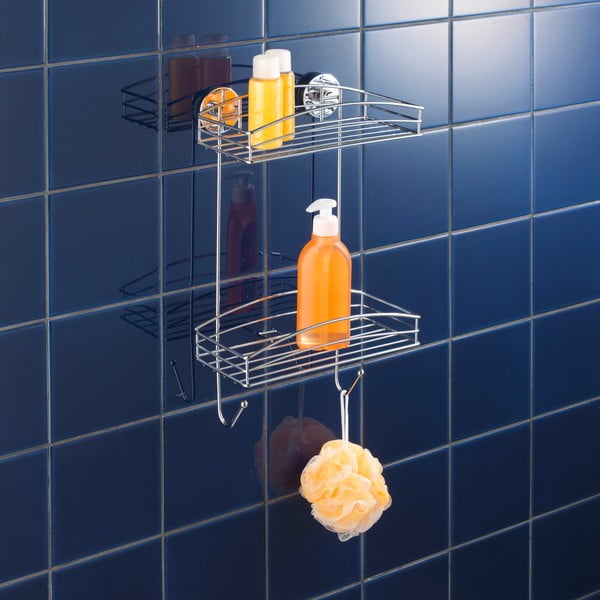 Savarankiška dviejų lygių lentyna Wenko Vacuum-Loc, iki 33 kg apkrovos-image-1