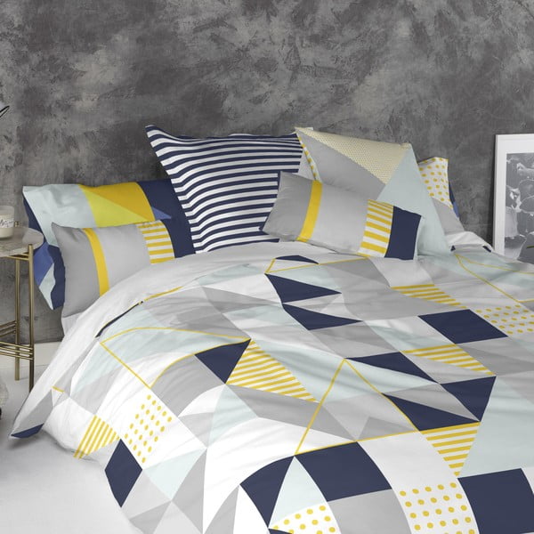 2 medvilninių užvalkalų rinkinys Blanc Geo Dot-image-1