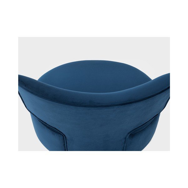 Tamsiai mėlynos spalvos pasirinktinės formos fotelis "Flippin Armchair-image-3