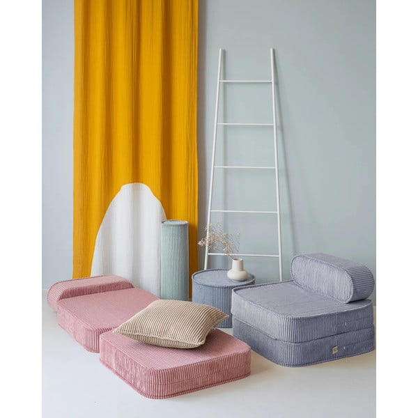 Šviesiai rudos spalvos iš kordinio velveto vaikiška sofos pagalvėlė Block – Wigiwama-image-2