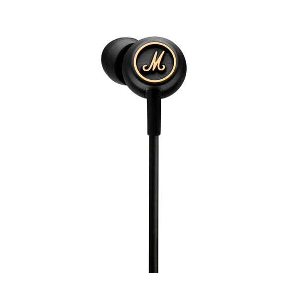 Juodos "Marshall Mode EQ" juodos ir žalvario spalvos ausinės