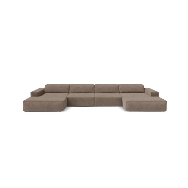 Smėlio spalvos modulinė kampinė sofa Jodie – Micadoni -image-1