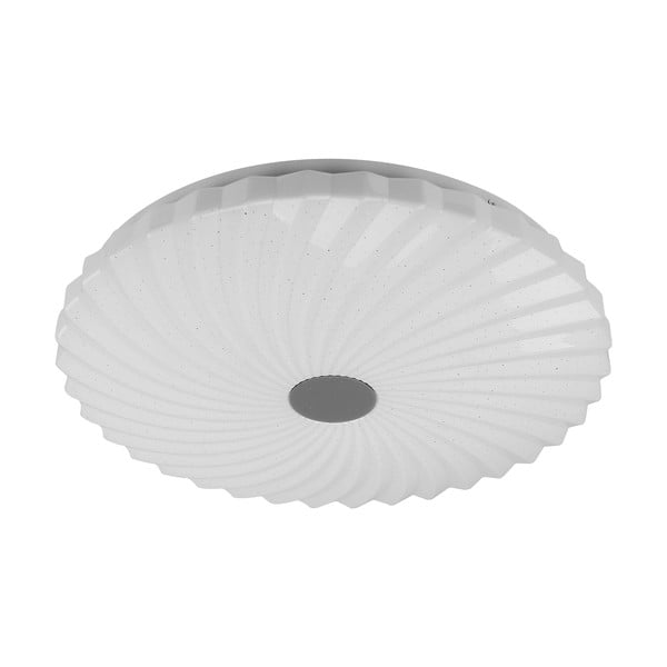 Baltos spalvos lubinis šviestuvas LED su nuotolinio valdymo funkcija/su pritemdymo funkcija 38,5x38,5 cm Calipso – Candellux Lighting