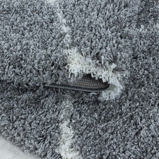 Apvalios formos kilimas pilkos spalvos ø 200 cm Salsa – Ayyildiz Carpets