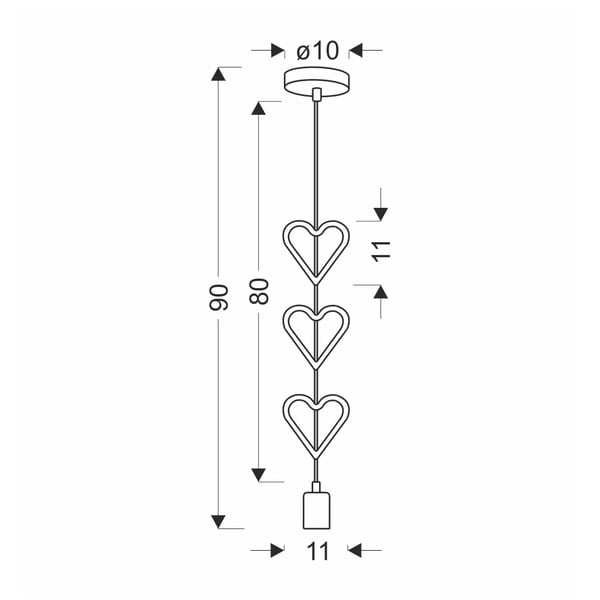 Baltos spalvos/mėlynos spalvos vaikiškas pakabinamas šviestuvas su metaliniu gaubtu Single – Candellux Lighting-image-2