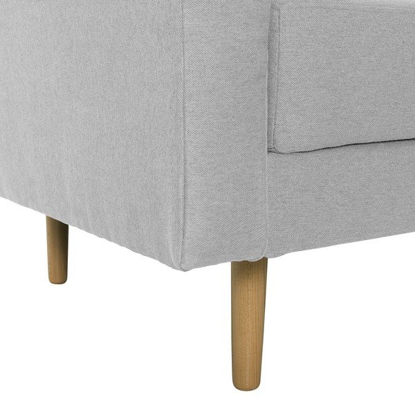 Šviesiai pilka sofa Max Winzer Ivo, kairysis kampas-image-1
