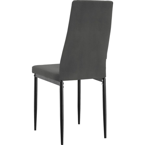 Iš dirbtinės odos valgomojo kėdė juodos spalvos Kelly – Støraa-image-3