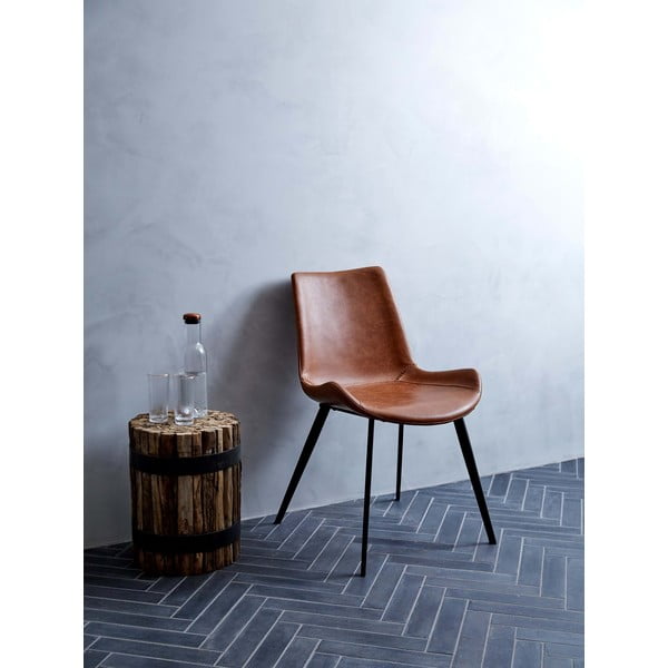 Ruda odinė valgomojo kėdė DAN-FORM Denmark Hype-image-1