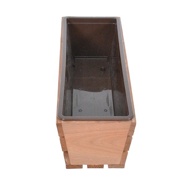 Iš medienos vazonas gėlėms 51 cm Modern – Rojaplast-image-1