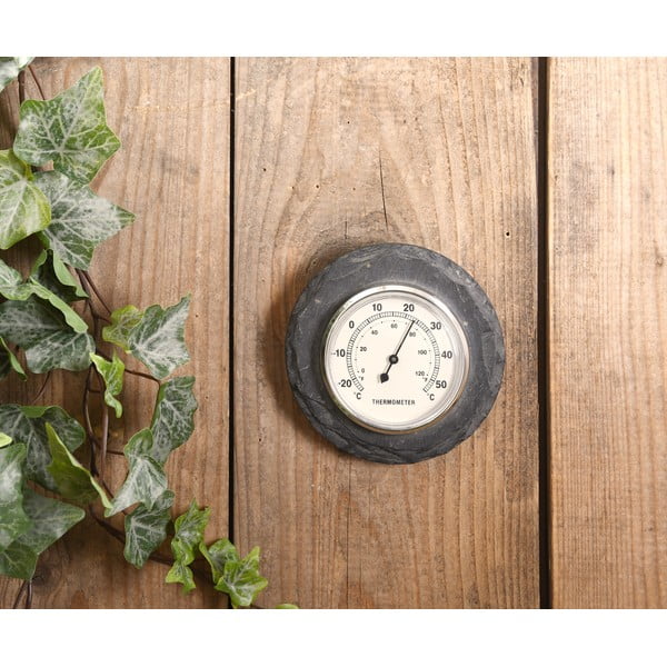 Sieninis termometras iš skalūno Esschert Design, Ø 10 cm-image-1