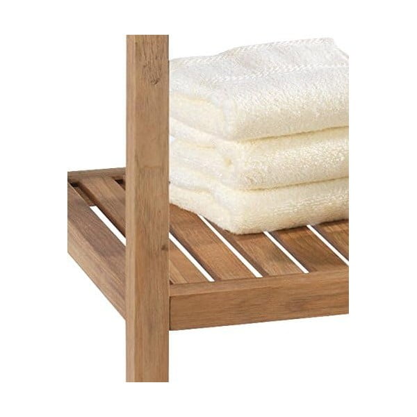 Iš riešutmedžio masyvo vonios lentyna natūralios spalvos 36x112 cm Norway – Wenko-image-3