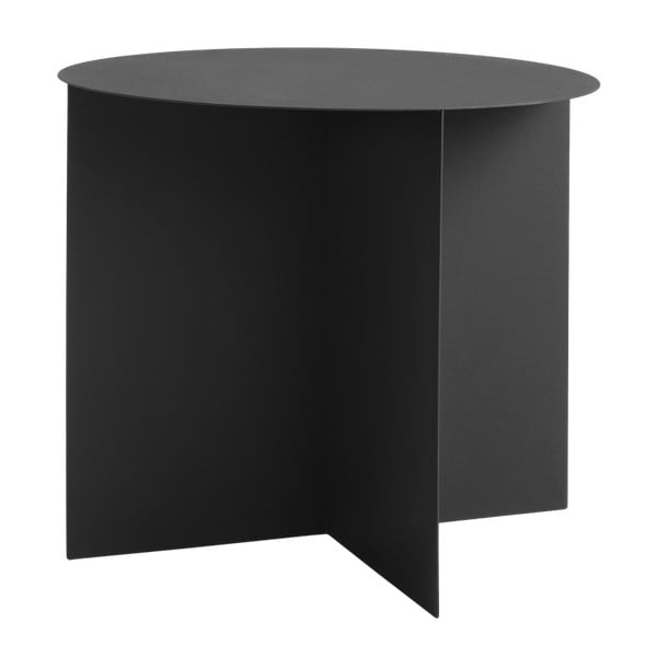Juodas kavos staliukas "Custom Form Oli", ⌀ 50 cm