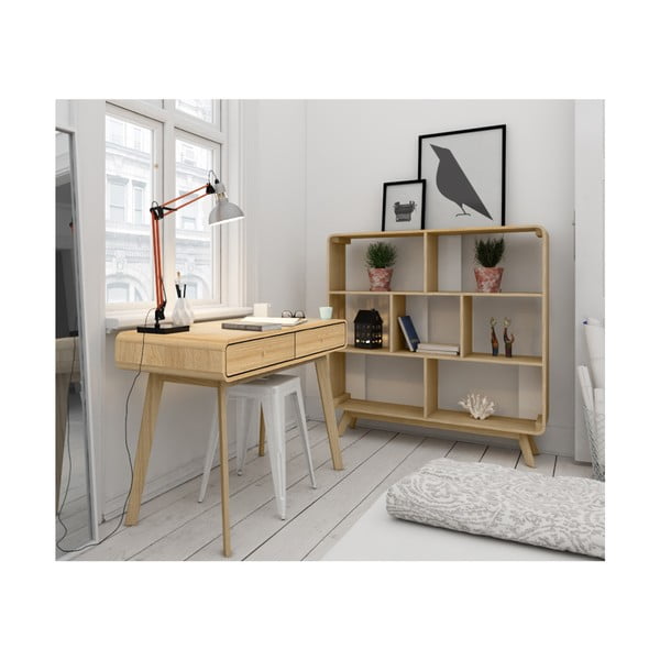 50x120 cm ąžuolo dekoro darbo stalas Cassie - Støraa-image-3