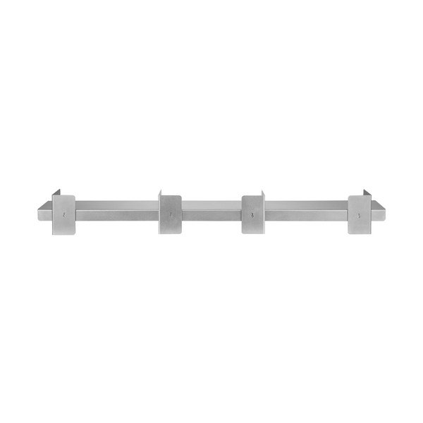 Sidabrinės spalvos iš metalo sieninė lentyna 120 cm Tivo – noo.ma-image-3