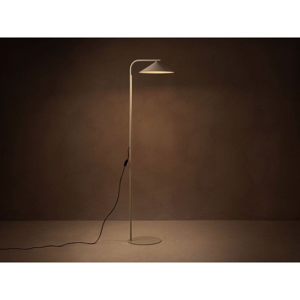Kreminės spalvos iš metalo pastatomas šviestuvas (aukštis 160 cm) Nocte – Micadoni -image-1