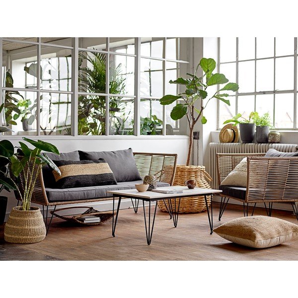 Iš metalo sodo kavos staliukas 60x90 cm Mundo – Bloomingville-image-1