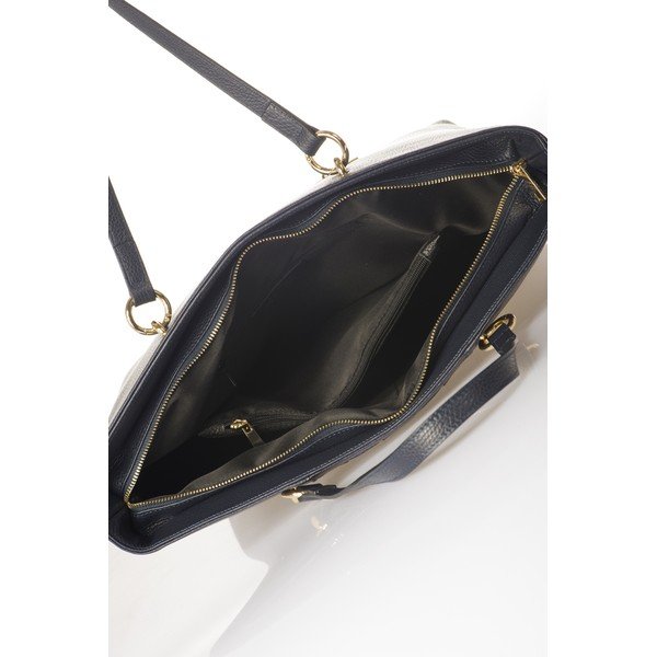 Mėlyna odinė rankinė Federica Bassi Elisa-image-3