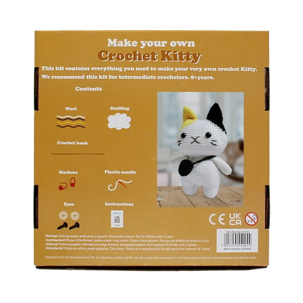 Kūrybinis žaislas DIY Crochet Cat – Rex London-image-4