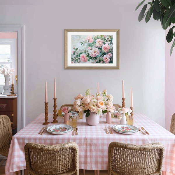 Spausdintas paveikslas su rėmeliu 75x56 cm Blooming Roses – Styler-image-1