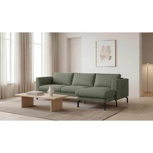 Kampinė sofa tamsiai žalios spalvos (su dešiniuoju kampu) Gomero – Scandic-image-1