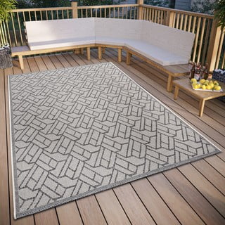 Lauko kilimas pilkos spalvos 190x290 cm Clyde Eru – Hanse Home