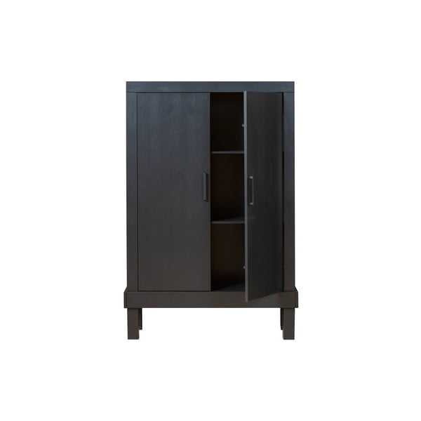 Spintelė iš pušies masyvo juodos spalvos 107x160 cm Bonk – Basiclabel -image-2