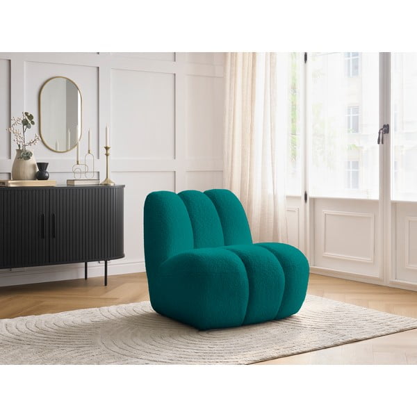 Turkio spalvos iš boucle krėslas Janissaire – Bobochic Paris-image-1