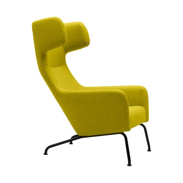 Geltonas krėslas su juodomis kojomis Softline Havana-image-2