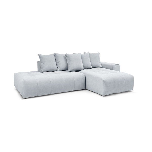 Šviesiai pilka kampinė sofa (dešinysis kampas) Mont-Blanc - Bobochic Paris-image-3